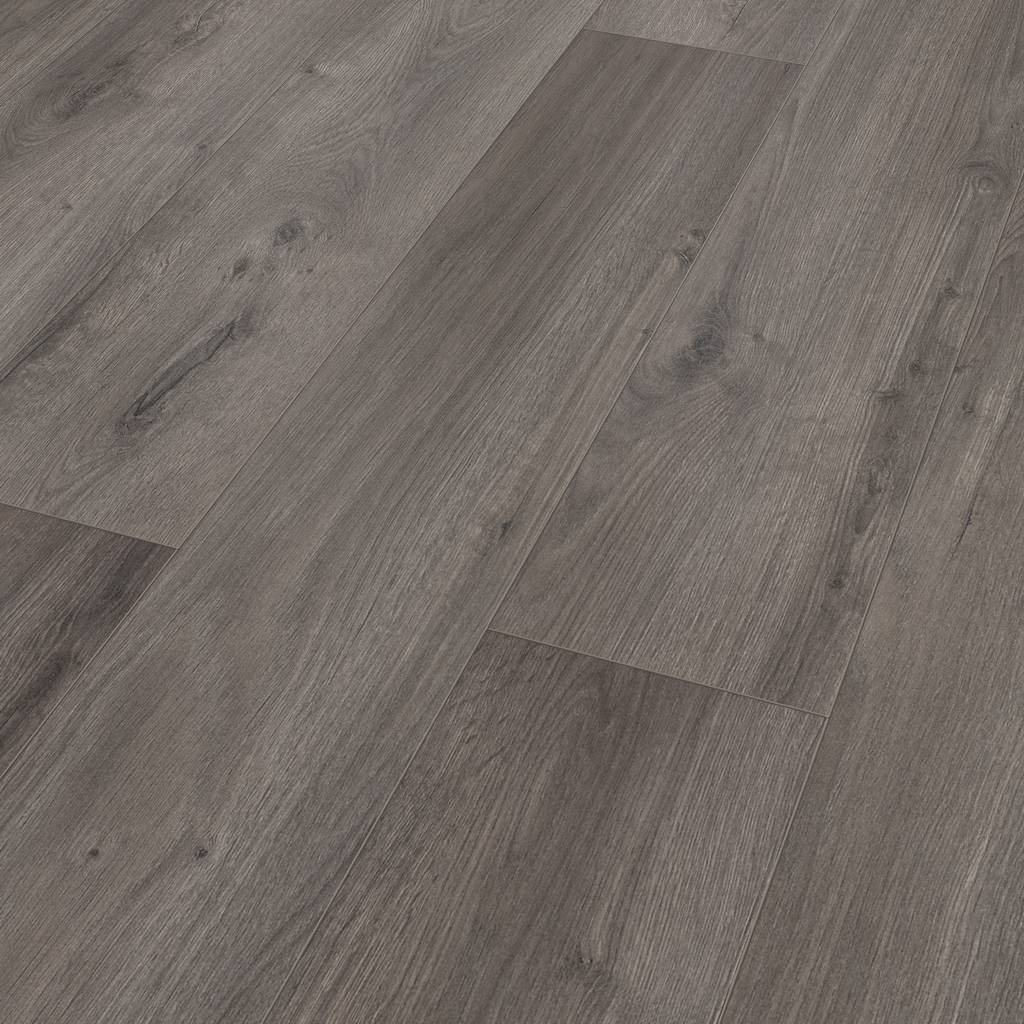 Le Mans 12mm 4V Laminate Flooring - Oak Dark Grey