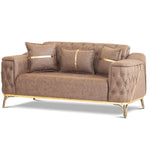 Load image into Gallery viewer, Jasmine Brown Velvet Sofa Set (Starting from £534 to £1380)