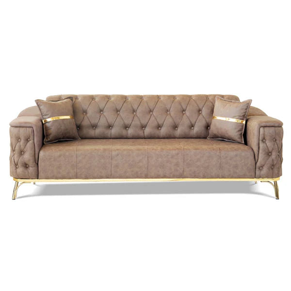 Jasmine Brown Velvet Sofa Set (Starting from £534 to £1380)
