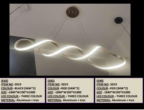 Sleek &amp; Modern LED Chandelier – Model 5019