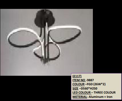 Luxurious 9887 LED Chandelier