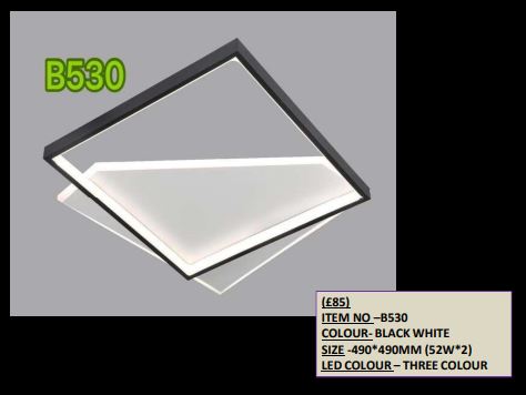 Black &amp; White SkyGlow LED Chandelier – (Item No: B530)