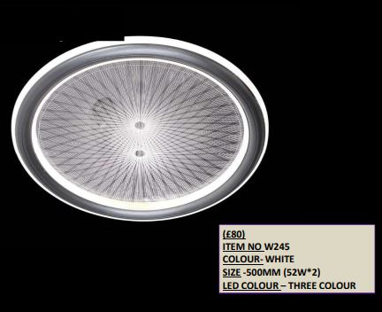 Sleek White LED Chandelier – (Item No: W245)