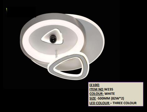 Contemporary White LED Chandelier – (Item No: W235)