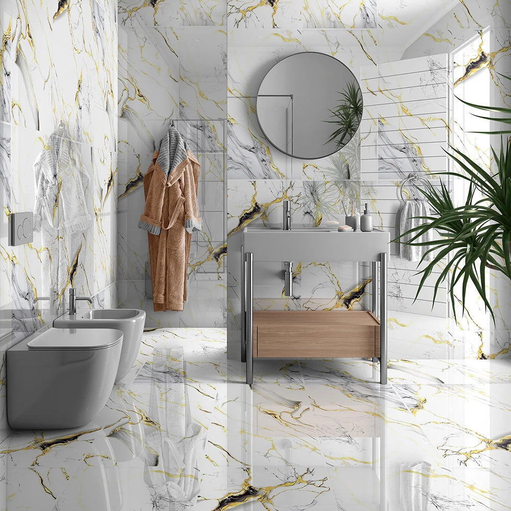 Abside Golden - 1200 x 600 - High gloss porcelain tile
