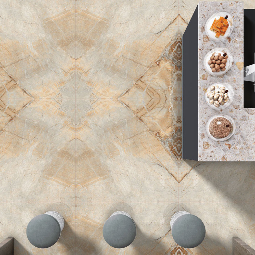 BRECCIA CEORVO - 120 x 120 - High gloss porcelain tile
