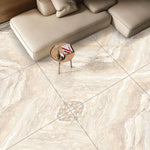 Load image into Gallery viewer, BRECCIA ELITE BEIGE - 120 x 120 - High gloss porcelain tile
