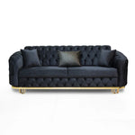 Load image into Gallery viewer, Almira Chesterfield Turkish Black Sofa Set (Starting from £380 to £1520)
