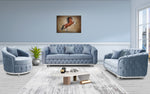 Load image into Gallery viewer, Almira Chesterfield Turkish Blue Sofa Set (Starting from £380 to £1520)
