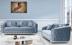 Load image into Gallery viewer, Almira Chesterfield Turkish Blue Sofa Set (Starting from £380 to £1520)
