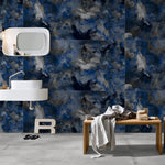 Load image into Gallery viewer, Blue Swirl - - 120x60 High Gloss Porcelain Tile
