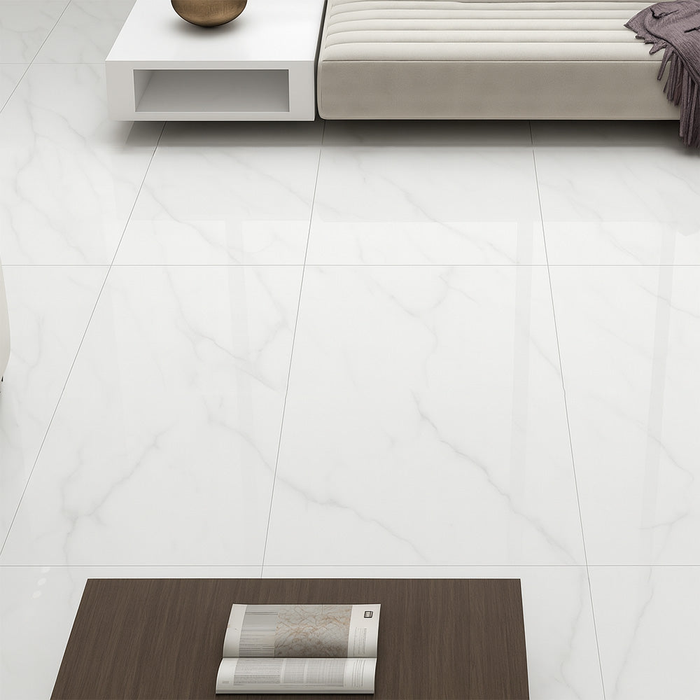 CALIPSO WHITE  - 120x120 High Gloss Porcelain Tile