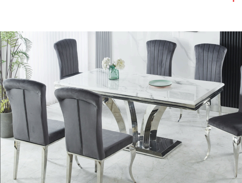 CHARISMA DINING 180CM SILVER