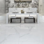 Load image into Gallery viewer, Calcatta White marble - 120x60 High Gloss Porcelain Tile
