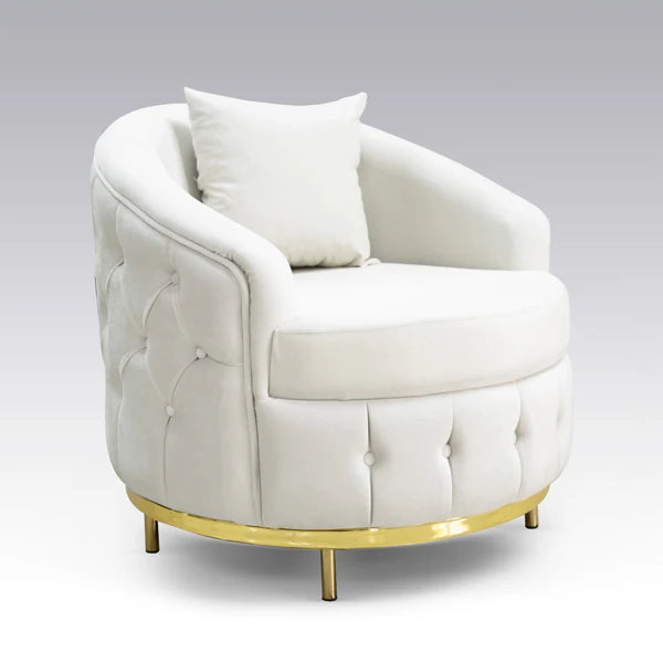 Almira Chesterfield Turkish White Sofa Set (Starting from £380 to £1520)