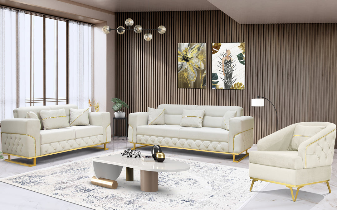 Parma White Sofa Set (Starting from £380 to £1520)