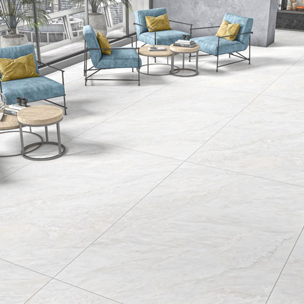 DUNE WHITE  - 120x120 High Gloss Porcelain Tile