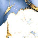 Load image into Gallery viewer, Pigeon Aqua - Blue and Gold - 1200 x 600 - High gloss porcelain tile
