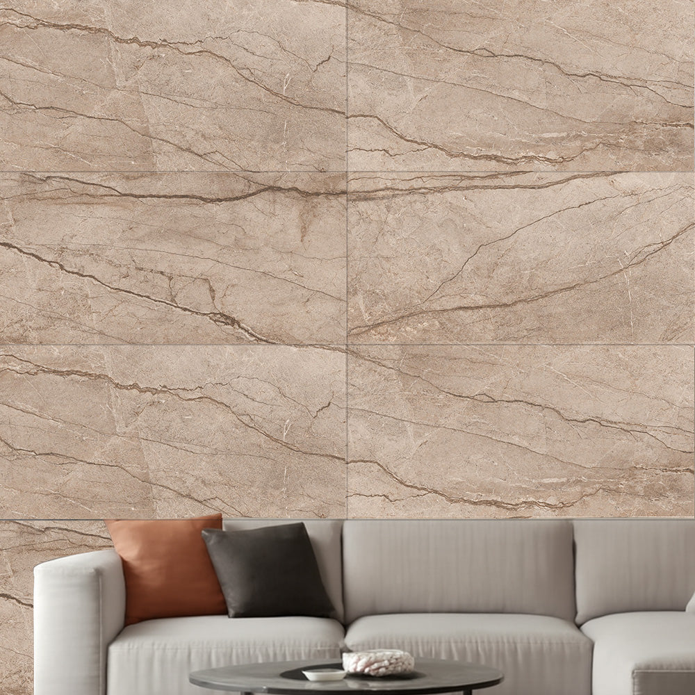 FOREST BROWN  - 120x120 High Gloss Porcelain Tile