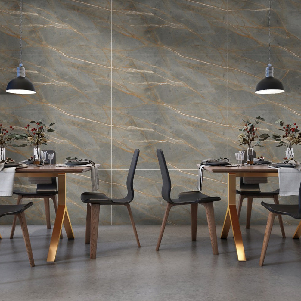 FRENCH NERO - 1200x600 High Gloss Porcelain Tile