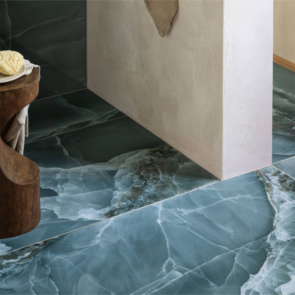 Green Onyx - - 120x60 High Gloss Porcelain Tile