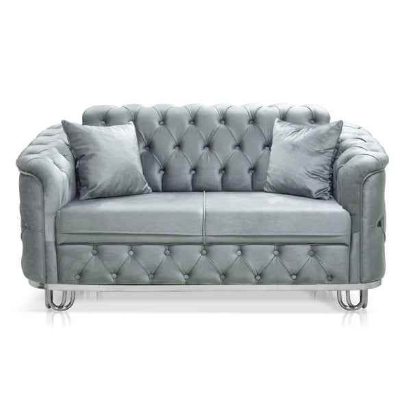 Almira Chesterfield Turkish Grey Sofa Set (Starting from £380 to £1520)