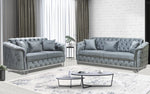 Load image into Gallery viewer, Almira Chesterfield Turkish Grey Sofa Set (Starting from £380 to £1520)
