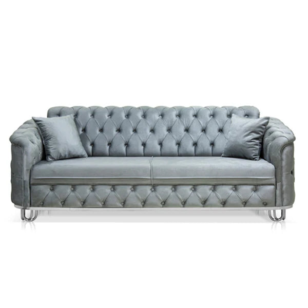 Almira Chesterfield Turkish Grey Sofa Set (Starting from £380 to £1520)