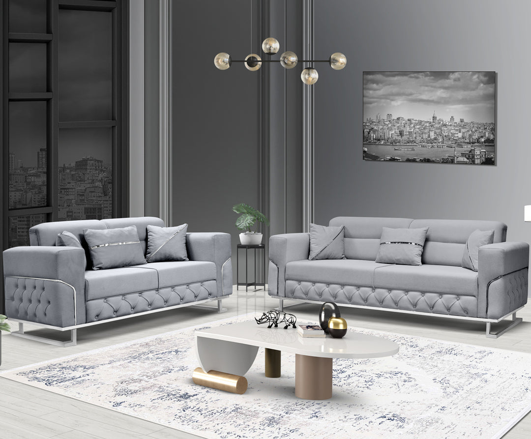 Parma Grey Sofa Set (Starting from £380 to £1520)