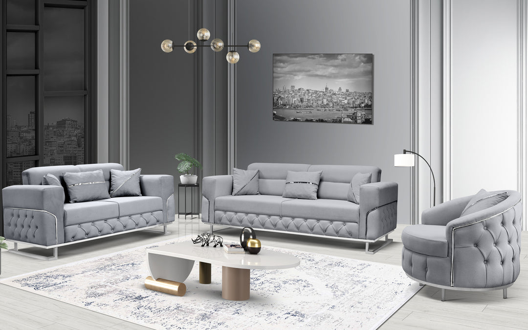 Parma Grey Sofa Set (Starting from £380 to £1520)