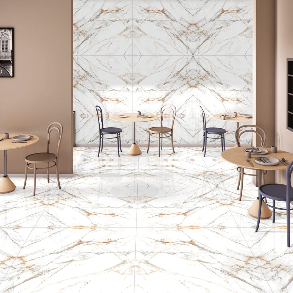 IMPERIAL GOLD - 120 x 120 - High gloss porcelain tile
