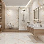 Load image into Gallery viewer, STATUARIO GOLD  - 120x60 High Gloss and Matt Finish Porcelain Tile
