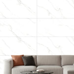 Load image into Gallery viewer, Statuario Mercury Grey  - 120x120 High Gloss Porcelain Tile
