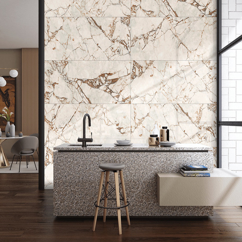 TORTONA CREMA - 1200x600 High Gloss Porcelain Tile