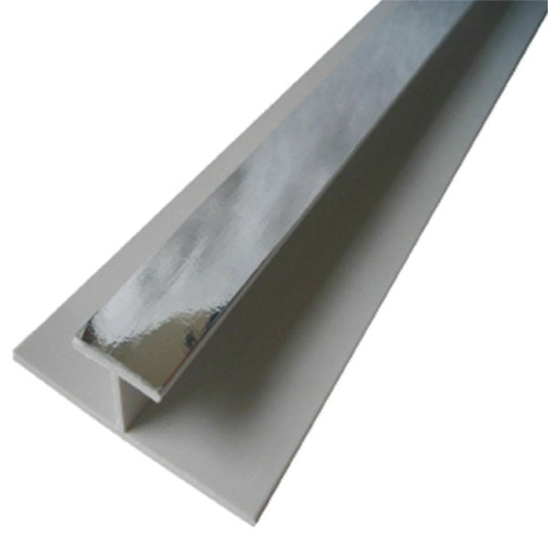 H-Joint Silver Wall Trim (2400mm)