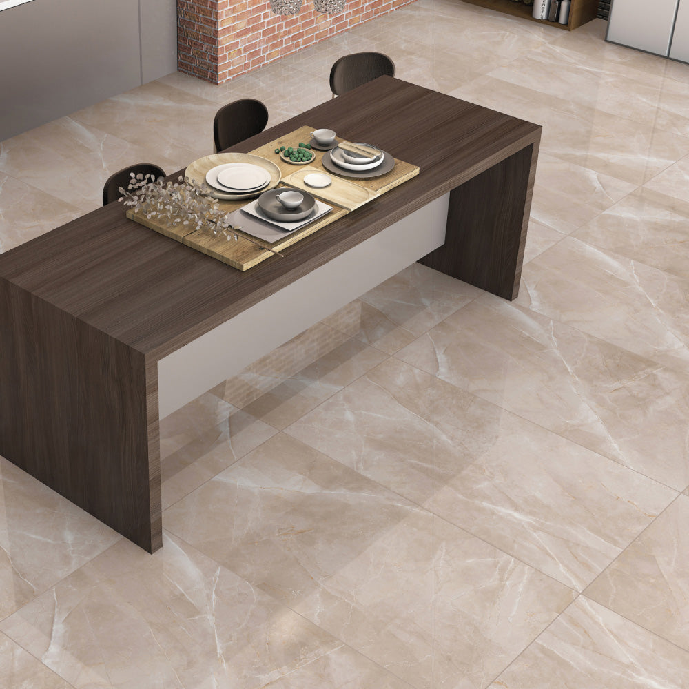 VELASKA BEIGE - 1200x600 Satin matt and Gloss Porcelain Tile