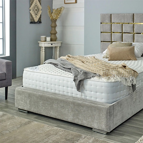 Vida Bed Frame with Aluminum Gold Accent (Starting from £800 to £1000)