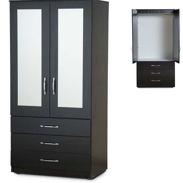 Amoré 2-Door 3-Drawer Gents Wardrobe
