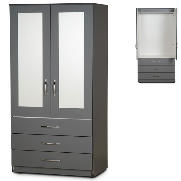 Amoré 2-Door 3-Drawer Gents Wardrobe