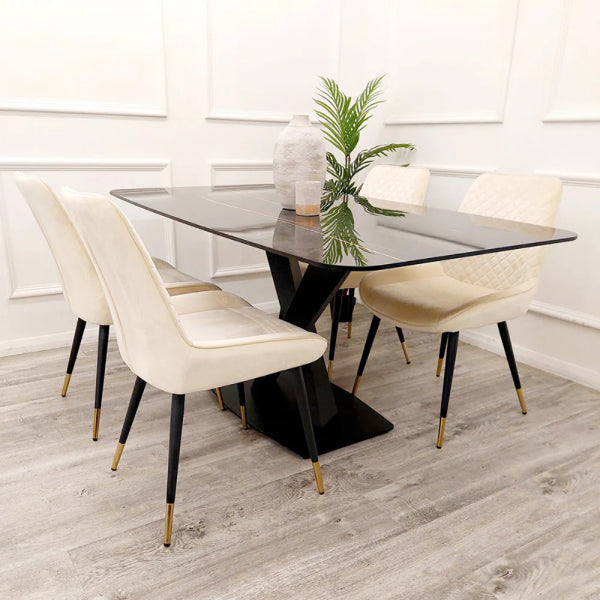 Apollo 1.6 Black Dining Table