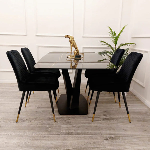 Apollo 1.6 Black Dining Table