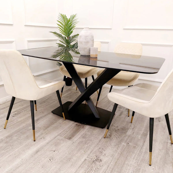 Apollo 1.6 Black Dining Table
