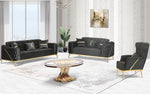 Load image into Gallery viewer, Jasmine Black Velvet Sofa Set (Starting from £534 to £1380)
