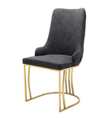 Load image into Gallery viewer, Bruno Faux Velvet Dining Chairs
